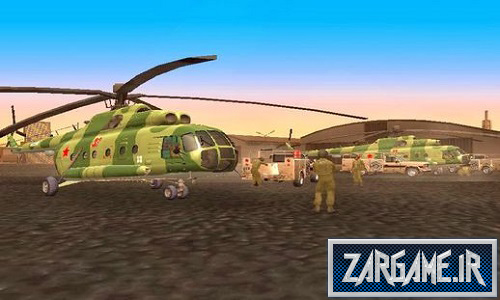 دانلود هلیکوپتر ارتشی Mil Mi-8 برای GTA SanAndreas
