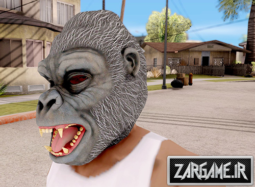 دانلود ماسک گوریل برای CJ در بازی (GTA 5 (San Andreas