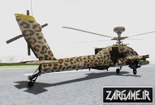 دانلود هلیکوپتر جنگی AH-64 Apache Leopard برای بازی (GTA 5 (San Andreas