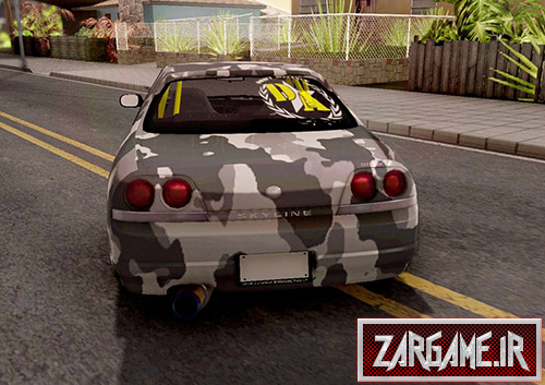 دانلود ماشین Nissan Skyline R33 Drift Camo برای بازی (GTA 5 (San Andreas
