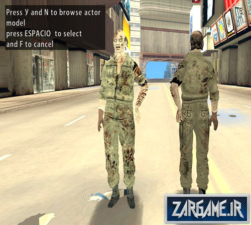 دانلود پک اسکین زامبی ها از بازی Resident Evil Zero برای بازی (GTA 5 (San Andreas