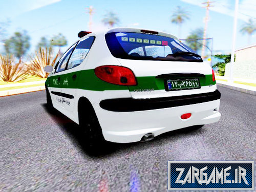 دانلود ماشین پژو 206 پلیس ایرانی برای بازی (GTA 5 (San Andreas
