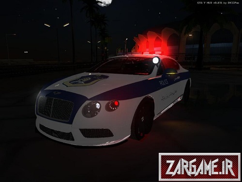 دانلود ماشین پلیس Bentley Continental ناجا و راهنمایی رانندگی برای (GTA5 (San Andreas