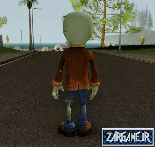 دانلود اسکین زامبی از بازی Plants Vs. Zombies برای بازی (GTA 5 (San Andreas