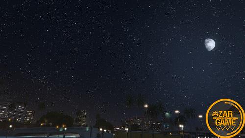 دانلود ماد آسمان طبیعی شب برای بازی GTA V