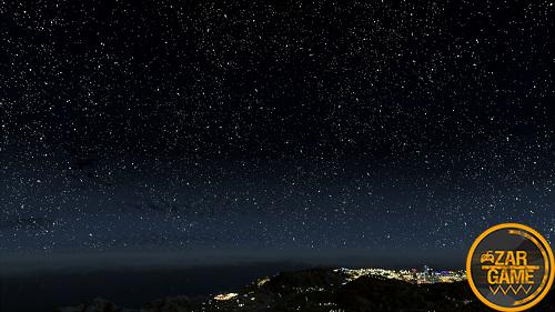 دانلود ماد آسمان طبیعی شب برای بازی GTA V