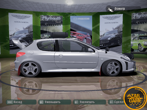 دانلود خودرو Peugeot 206 RC برای بازی NFS Carbon