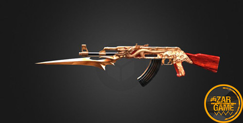 دانلود تفنگ AK47 DRAGON | کلاشینکف اژدها برای بازی (GTA 5 (San Andreas