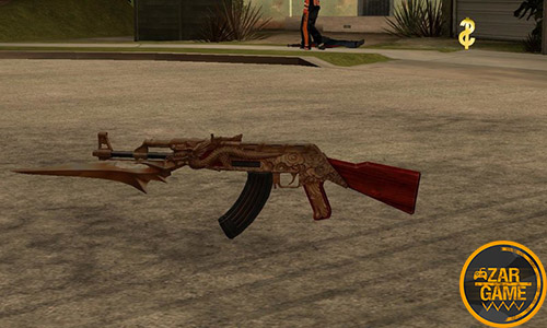 دانلود تفنگ AK47 DRAGON | کلاشینکف اژدها برای بازی (GTA 5 (San Andreas