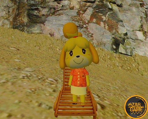 دانلود پک اسکین Isabelle از بازی Animal Crossing برای بازی (GTA 5 (San Andreas