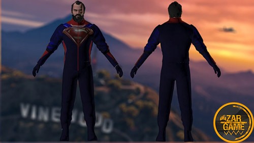 دانلود اسکین Trevor با لباس سوپرمن برای بازی (GTA 5 (San Andreas