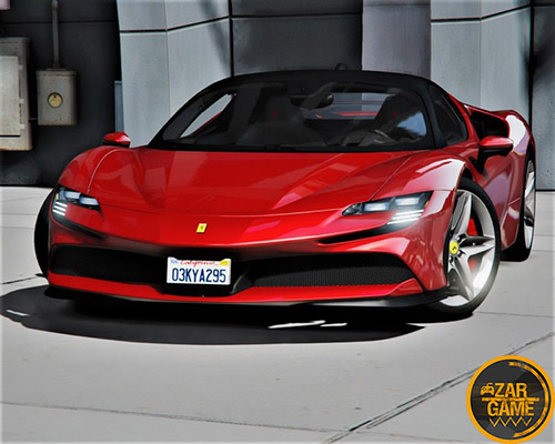 دانلود ماشین 2020 Ferrari SF90 جاده ای برای بازی GTA V