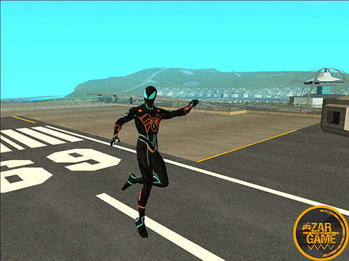 دانلود اسکین Spidey Tron برای بازی (GTA 5 (San Andreas