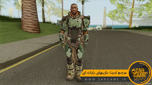 دانلود اسکین کارل جانسون به سبک بازی Doom 3 برای بازی GTA San Andreas