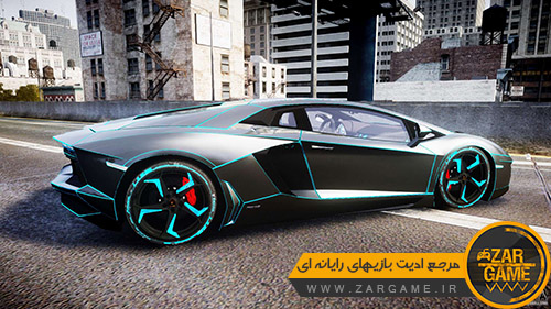 دانلود خودروی Lamborghini Aventador TRON Edition برای بازی GTA IV